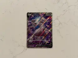 Pokemon TCG Mewtwo v SWSH229 Black Star Promo Full Art Pokemon Go ETB NM - Image 1