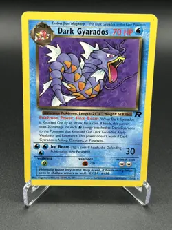 Pokemon TCG Dark Gyarados 25 Rare Team Rocket Pokemon LP - Image 1