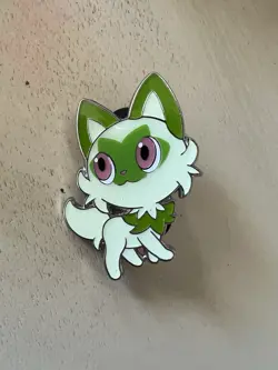 Pokemon Sprigatito Enamel Pin Nintendo Cat Charm Collection Collectable Rare - Image 1