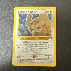 Pokemon TCG Shining Noctowl Neo Destiny 110/105 Holo Unlimited English - Image 1