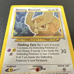 Pokemon TCG Shining Noctowl Neo Destiny 110/105 Holo Unlimited English - Image 2