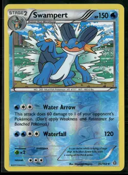 Pokemon - Swampert 35/160 Reverse Holo XY Primal Clash MP - Image 1
