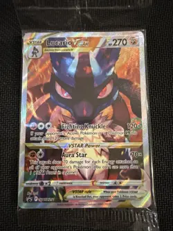 Pokemon TCG Lucario VSTAR SWSH291 Crown Zenith Promo Factory Sealed, Near Mint - Image 1