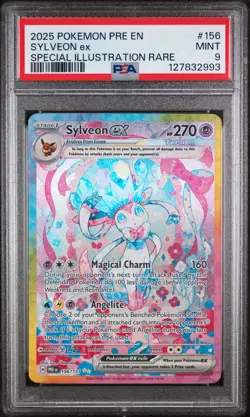Sylveon ex 156/131 SIR Pokemon 2025 Prismatic Evolutions PSA9 - Image 1