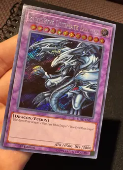 Yugioh Blue-Eyes Ultimate Dragon LCKC-EN057 Secret Rare 1st edition NM - Image 3