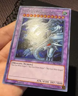 Yugioh Blue-Eyes Ultimate Dragon LCKC-EN057 Secret Rare 1st edition NM - Image 5