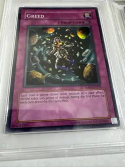 2004 YU-GI-OH! GREED SOD #EN055 PSA 9 Pop.5 and 2002 Pot Of Greed BCCG 10 - Image 4