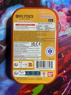 One Piece Volume 2 Mini Tin, 5 OP-14 Sleeved Booster Packs Monkey D Luffy - Image 2