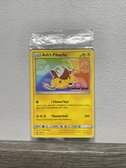 Ash’s Pikachu SM108 TGC Pokemon: The Movie “I Choose You” Promo Card (Sealed) - Image 1