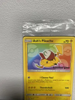 Ash’s Pikachu SM108 TGC Pokemon: The Movie “I Choose You” Promo Card (Sealed) - Image 2