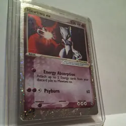 Pokemon Mewtwo EX TCG Holo Ultra Rare Card Ruby and Sapphire 101/109 - Image 2