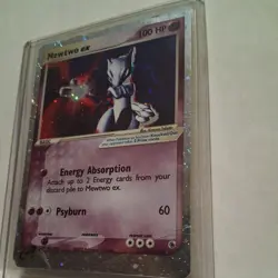 Pokemon Mewtwo EX TCG Holo Ultra Rare Card Ruby and Sapphire 101/109 - Image 3