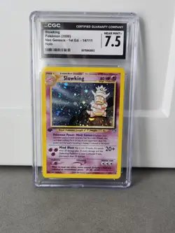 CGC 7.5 Slowking Neo Genesis 1st Edition 14/111 Holo Pokemon Card - Image 1
