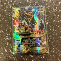 Pokemon M Houndoom EX Full Art Ultra Rare Holo 154/162 Breakthrough Card 2015 - Image 1