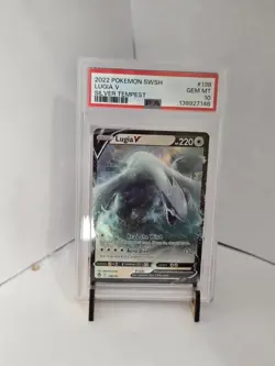 PSA 10 Lugia V Silver Tempest 138/195 Holo Pokemon Card B13 - Image 1