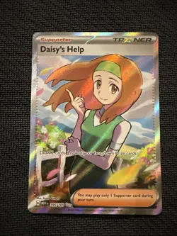 Pokemon TCG Daisy's Help Scarlet & Violet Trainer Holo Ultra Rare Card 195/165 - Image 1