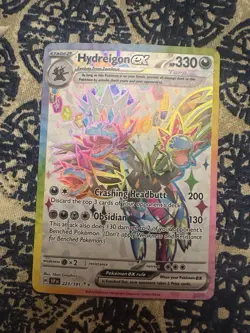 Pokemon TCG Hydreigon EX Full Art Ultra Rare Holo Card Surging Sparks 223/191 - Image 1
