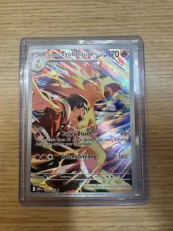 Pokemon TCG Ethan's Typhlosion Destined Rivals Illustration Rare Card 190/182 NM - Image 1