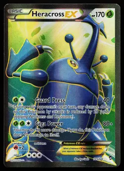 Heracross EX 105/111 Holo Full Art XY Furious Fists Pokemon Card - Image 1