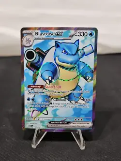 Blastoise ex 184/165 Scarlet & Violet 151 Full Art Ultra Rare Pokemon Card LP-NM - Image 1