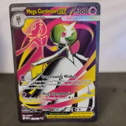Pokemon Mega Gardevoir EX Full Art Holo Card 159/132 ME01 Mega Evolution - Image 1