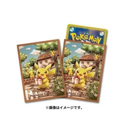 B204 Pikachu Japanese Pokemon Deck Shield 64 Card Sleeves Sealed - Image 1