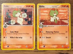 Ralts 61/101 Kirlia 33/101 NM Delta Species 2006 Pokemon EX Dragon Frontier Card - Image 1