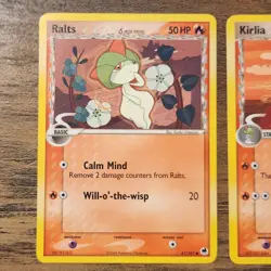 Ralts 61/101 Kirlia 33/101 NM Delta Species 2006 Pokemon EX Dragon Frontier Card - Image 3