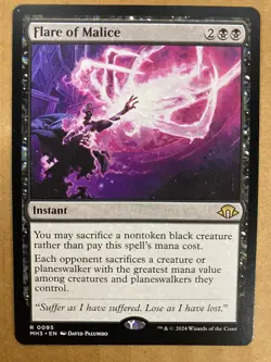 MTG 1x Flare of Malice # 95 Modern Horizons 3 Magic the Gathering Card x1 NM - Image 1