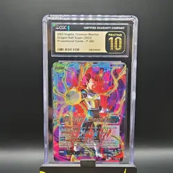 SSG Vegeta, Crimson Warrior CGC 10 Promo Leader P-360 Bandai Dragon Ball Card - Image 1