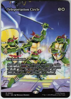 MTG Teleportation Circle Borderless Normal NM TMNT Eternal Legal Magic 2 - Image 1
