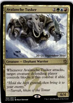 Magic The Gathering Avalanche Tusker Holo Rare #166 - Image 1