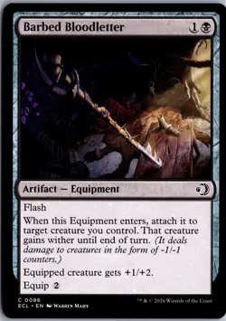 Barbed Bloodletter C Lorwyn Eclipsed 86 NM Magic - Image 1