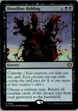 Bloodline Bidding R Lorwyn Eclipsed 91 NM Foil Magic - Image 1