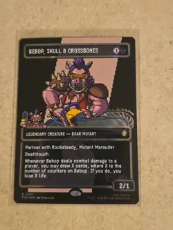 Bebop, Skull & Crossbones (Borderless) (Surge Foil) Commander: Teenage Mutant... - Image 1