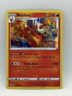 Pokemon Blaziken Holo Rare Card Swsh03 Darkness Ablaze 024/189 Turbo Drive - Image 1