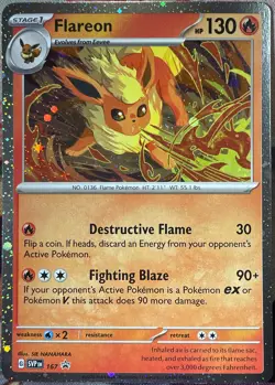 Flareon Cosmos Holo Black Star Promo - SVP167 - Scarlet & Violet Pokemon 2025 - Image 1