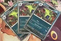 Tyranitar Cosmos Holo Rare - 135/193 - Paldea Evolved Pokemon 2023 - Image 3