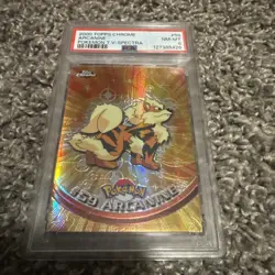 2000 TOPPS CHROME POKEMON T.V. SPECTRA #59 ARCANINE PSA 9 - Image 1