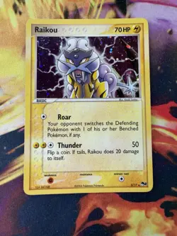 Raikou 3/17 MP-DMG Holo Rare POP Series 2 2005 Pokemon TCG - Image 1