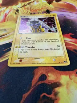 Raikou 3/17 MP-DMG Holo Rare POP Series 2 2005 Pokemon TCG - Image 2