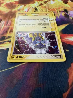 Raikou 3/17 MP-DMG Holo Rare POP Series 2 2005 Pokemon TCG - Image 3