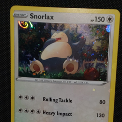 Pokemon TCG - Snorlax Cosmos Holo Promo 140/202 with HD Galaxy Swirl LP - Image 1