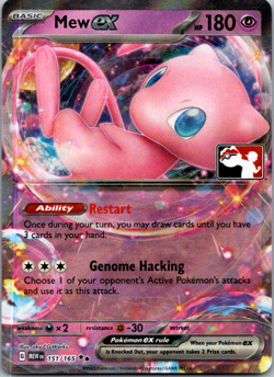 Mew ex 151/165 Play! Pokemon Prize Pack Series 5 Stamped Promo - Pack Fresh - Image 1