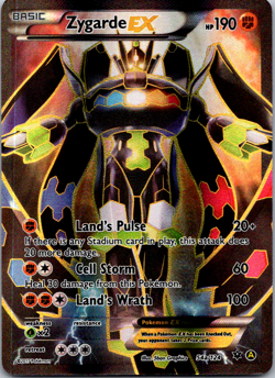 Zygarde EX Pokemon TCG 54a/124 Full Art Ultra Rare XY Fates Collide - NM - Image 1