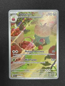 Pokemon Appletun 211/191 Sv08 Surging Sparks Illustration Rare Holo 2024 - Image 2