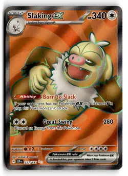 Slaking ex 227/191 Ultra Rare Surging Sparks Pokemon Holo Near Mint - Image 1