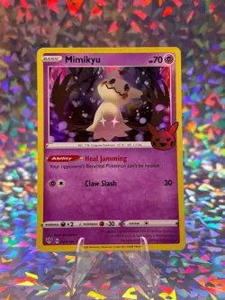 MIMIKYU 081/189 HOLOFOIL PROMO TRICK OR TRADE BOOSTER POKEMON LP - Image 1