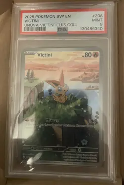 2025 Pokemon - SVP En Victini Unova Illus - Collection #208 - PSA 9 Mint - Image 2