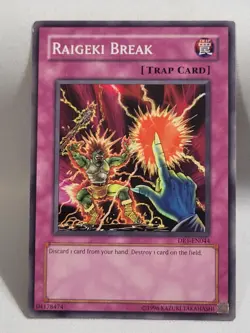 YuGiOh TCG Raigeki Break 2 x DR1-EN044 1 x 1st SYE-050 Common LP - Image 3